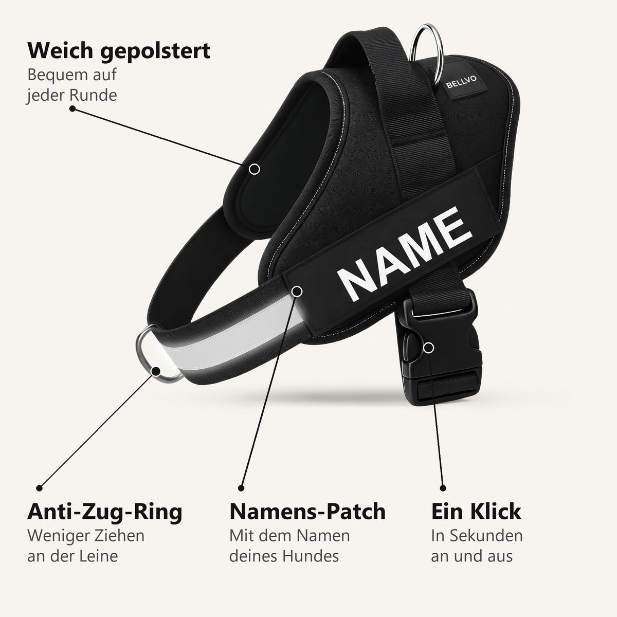 Personalized No-Pull Harness